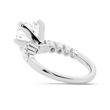 Load image into Gallery viewer, Classic Shared-Prong Heart Moissanite Engagement Ring