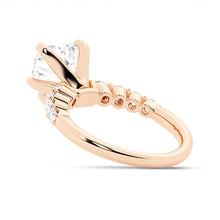 Load image into Gallery viewer, Classic Shared-Prong Heart Moissanite Engagement Ring