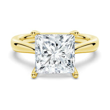 Load image into Gallery viewer, Classic Solitaire Princess Cut Engagement Ring