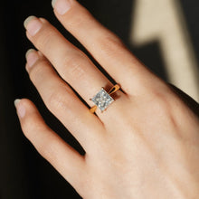 Load image into Gallery viewer, Classic Solitaire Princess Cut Engagement Ring