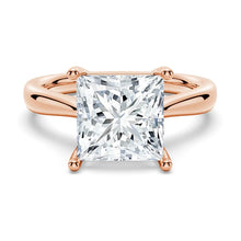 Load image into Gallery viewer, Classic Solitaire Princess Cut Engagement Ring