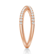 Load image into Gallery viewer, Crossover Moissanite Wedding Band – Elegant Twisted Ring in Silver, Gold, or Platinum