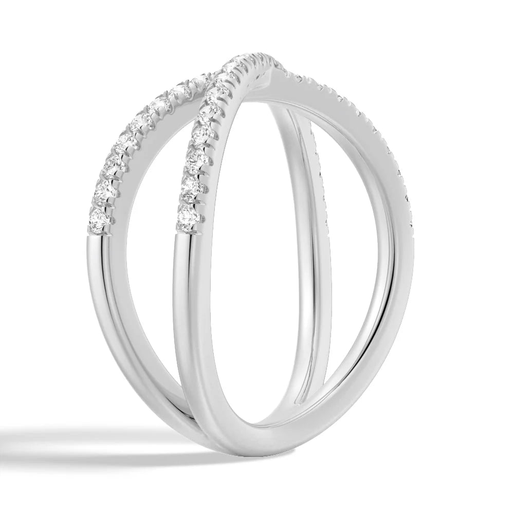 Elegant Crossover Ring 