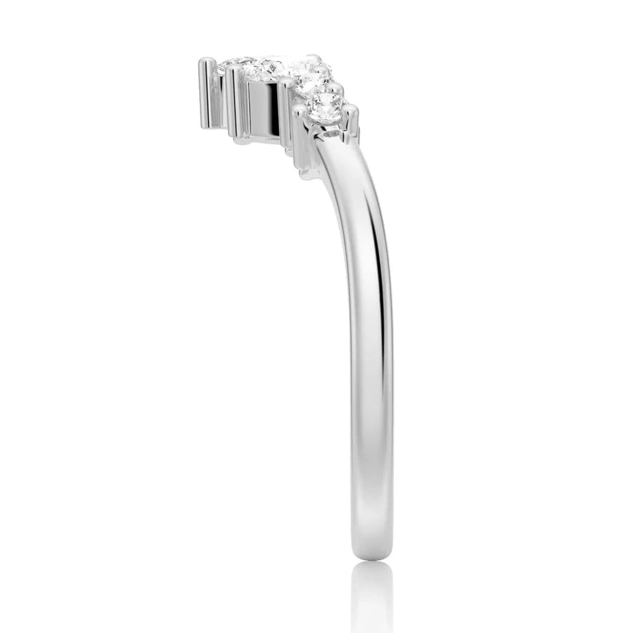 Unique Crown Style Wedding Ring for Women