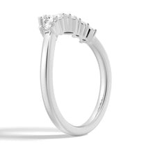 Load image into Gallery viewer, Crown-Shaped Bridal Band in Platinum