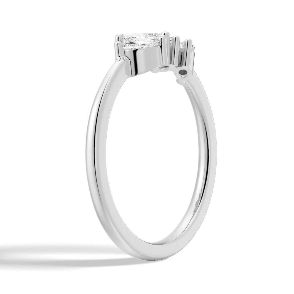 Unique Moissanite Bridal Ring