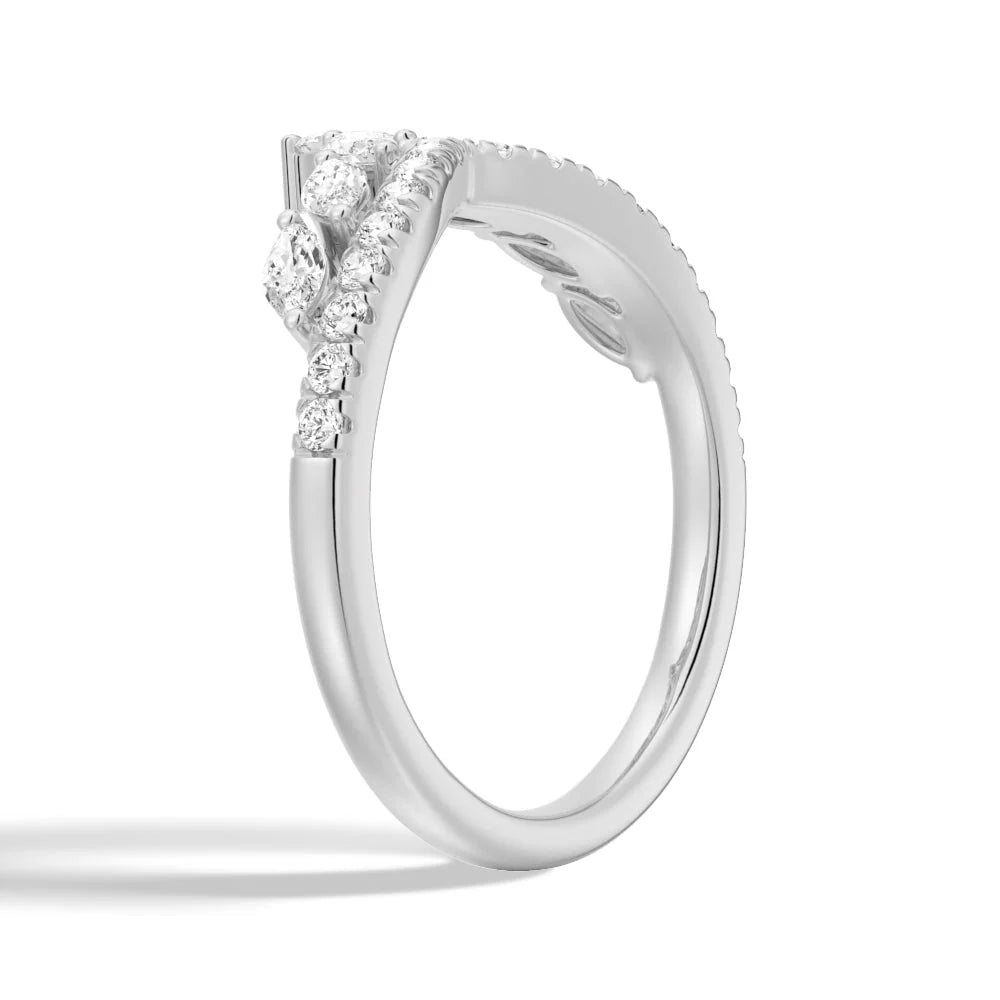 Elegant Tiara-Style Bridal Ring