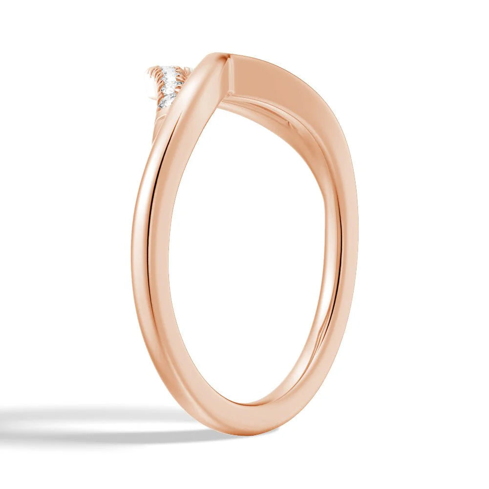 Comfort Fit Moissanite Wedding Band
