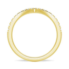 Load image into Gallery viewer, Curved V Moissanite Wedding Band | 925 Silver to 18K Gold, Platinum