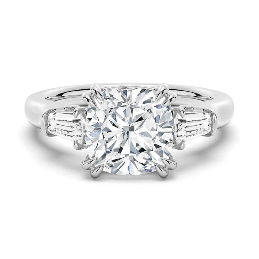 Cushion Cut Lab-Grown Diamond Ring