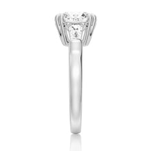 Load image into Gallery viewer, Sustainable Engagement Ring with Baguette Accents