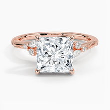 Load image into Gallery viewer, Elegant Princess Cut Moissanite Engagement Ring
