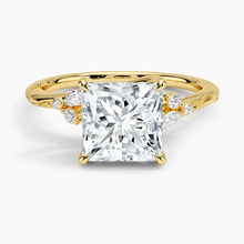Load image into Gallery viewer, Elegant Princess Cut Moissanite Engagement Ring