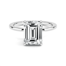 Load image into Gallery viewer, Emerald Cut Lab-Grown Diamond Engagement Ring