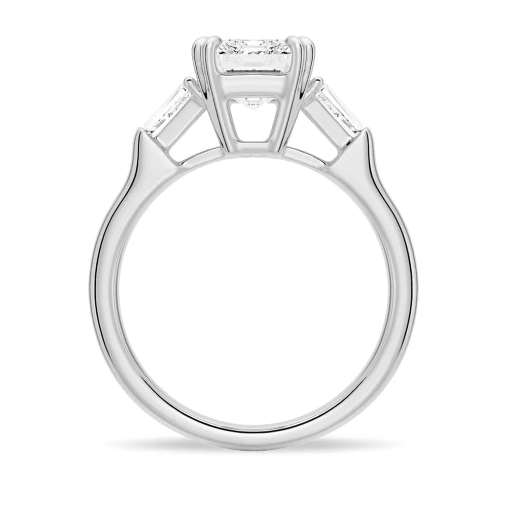 Emerald Solitaire Engagement Ring