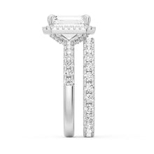 Load image into Gallery viewer, Emerald Cut Moissanite Bridal Set