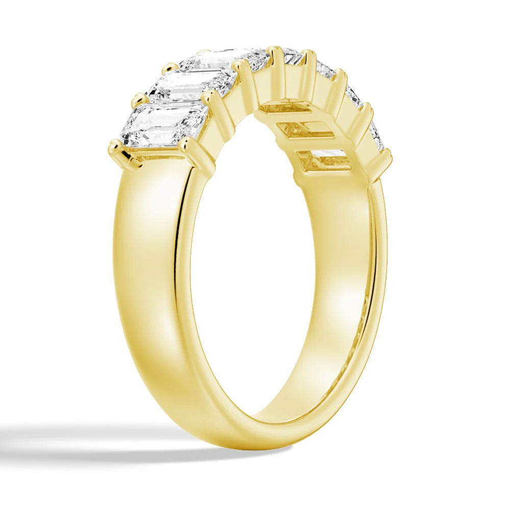 Full Eternity Band with Emerald Cut Stones