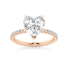 Load image into Gallery viewer, Endless Love Heart-Shaped Moissanite Engagement Ring