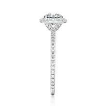Load image into Gallery viewer, Four-Prong Oval Diamond Ring with Halo