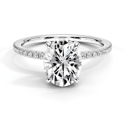 Oval Lab-Grown Diamond Solitaire Engagement Ring