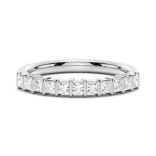 Load image into Gallery viewer, Princess Cut Moissanite Wedding Band