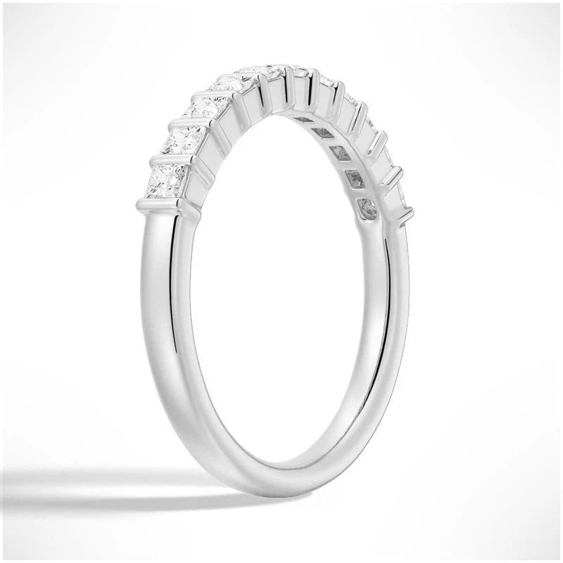 Elegant Princess Cut Ring Design