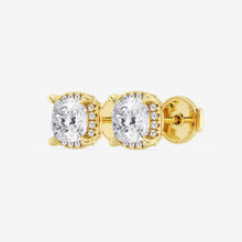Load image into Gallery viewer, gold moissanite earrings 