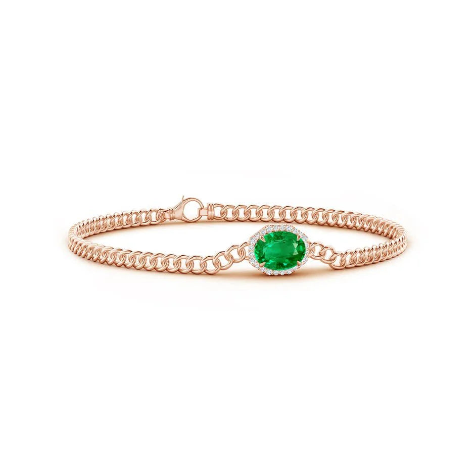 dainty green bracelet  