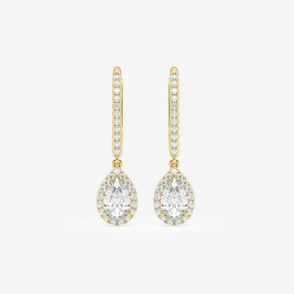 moissanite bridal earrings  