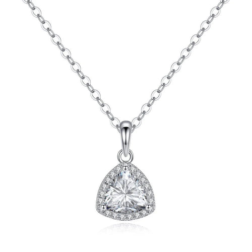 halo moissanite necklace  