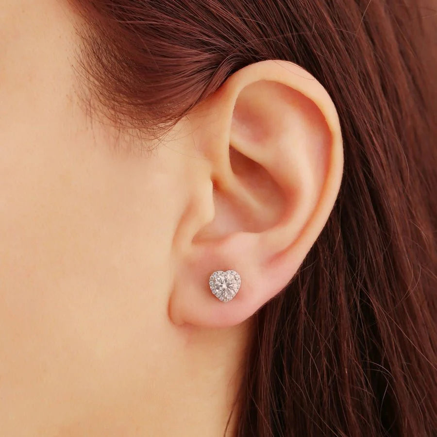 2ct moissanite studs  