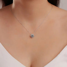 Load image into Gallery viewer, halo moissanite necklace  