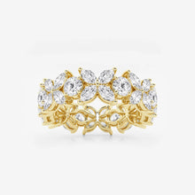 Load image into Gallery viewer, Nature-Inspired Moissanite Band in Gold