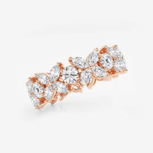 Load image into Gallery viewer, Moissanite Ring with Marquise Petals