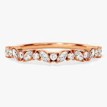 Load image into Gallery viewer, Micropavé Oval and Marquise Moissanite Bridal Set