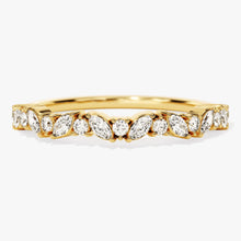 Load image into Gallery viewer, Micropavé Oval and Marquise Moissanite Bridal Set