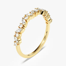 Load image into Gallery viewer, Micropavé Oval and Marquise Moissanite Bridal Set