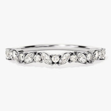 Load image into Gallery viewer, Micropavé Oval and Marquise Moissanite Bridal Set
