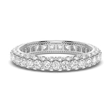 Load image into Gallery viewer, Micropavé Moissanite Eternity Wedding Band
