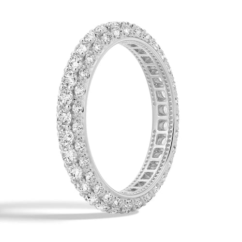 Stackable Micropavé Wedding Ring Design
