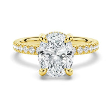 Load image into Gallery viewer, Micropavé Oval and Marquise Moissanite Bridal Set