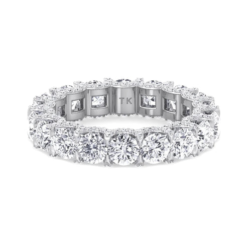 Full Eternity Band with Round Moissanite