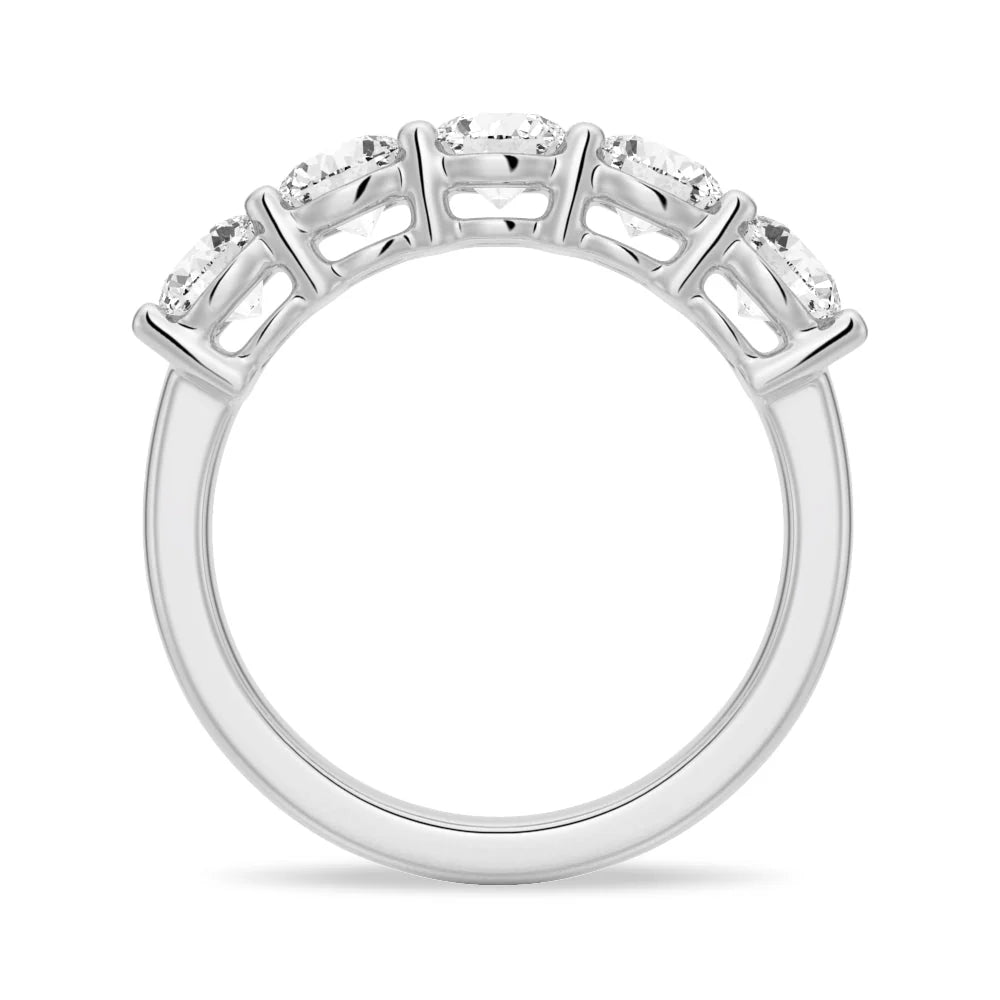 Elegant Moissanite Wedding Band