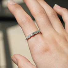 Load image into Gallery viewer, Multi-Cut Moissanite Wedding Band – Unique Eternity Ring