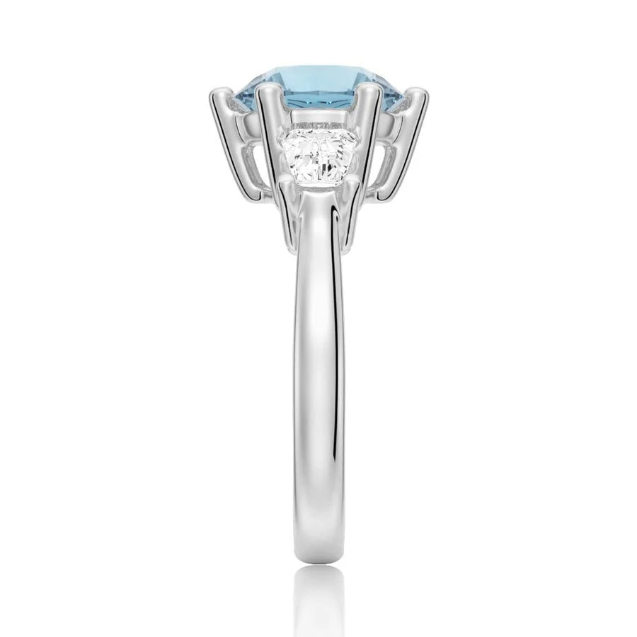 Classic Blue Gemstone Ring for Her