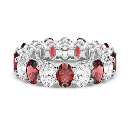 Oval Cut White Sapphire Men’s Ring