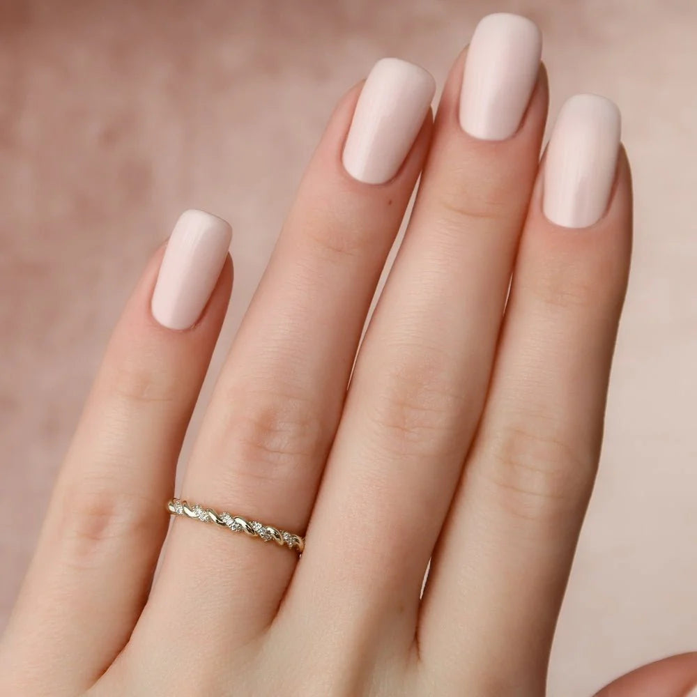 Braided Style Moissanite Wedding Band
