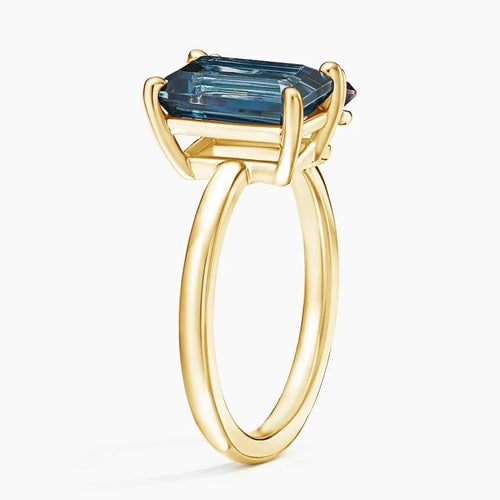 Unique Dual Stone Gemstone Ring for Her