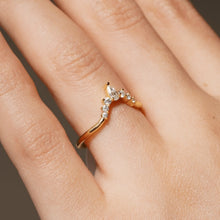 Load image into Gallery viewer, Moissanite Wedding Band in Gold