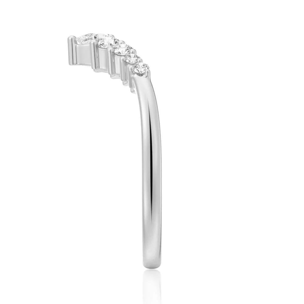 Timeless Crown Shape Wedding Ring